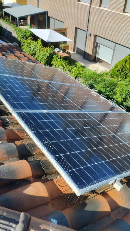 anti palomas placas solares